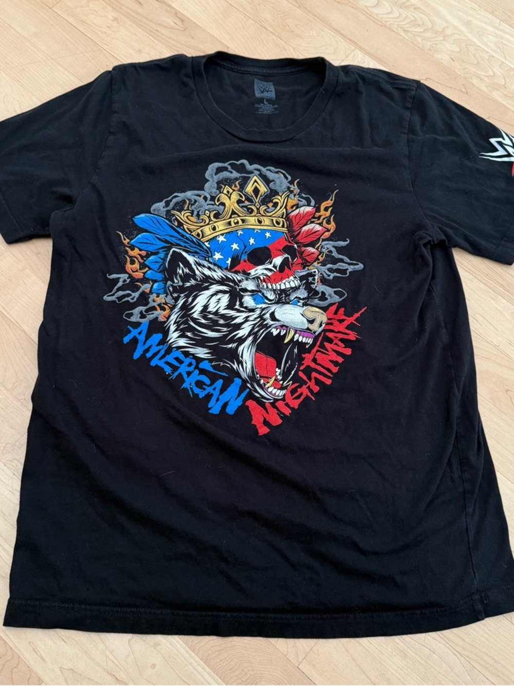 Black WWE American Nightmare Graphic Tee size L